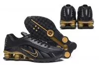 nike shox r4 chaussures hommess zoom black gold